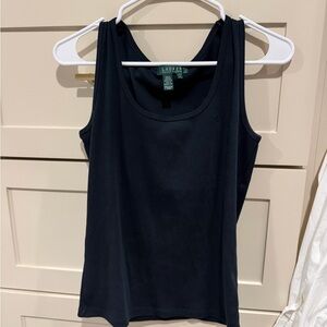 Lauren Ralph Lauren Navy blue ribbed Tank Top
